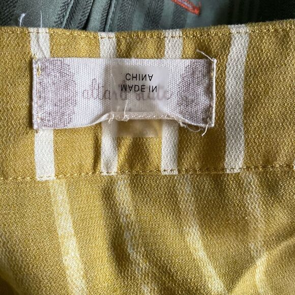 Altar'd State Yellow Striped Mini Skirt - Picture 6 of 7